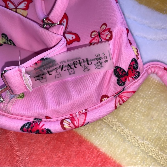 Zaful Underwire Pink Butterfly Bikini - Picture 11 of 16